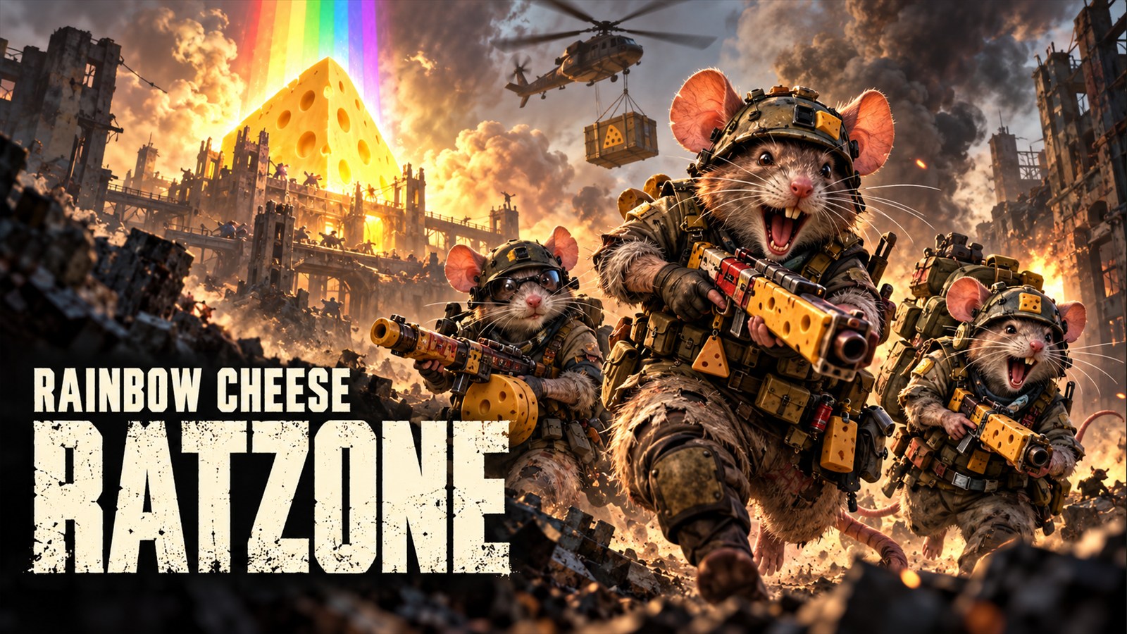 Rainbow Cheese: Ratzone promotional artwork